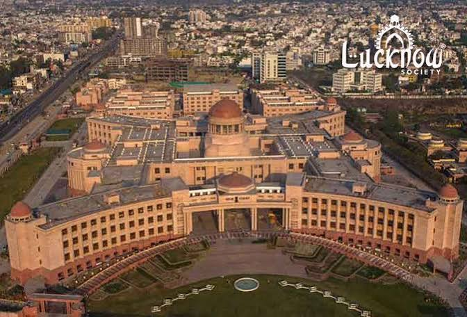 Aerial view of the Lucknow High Court